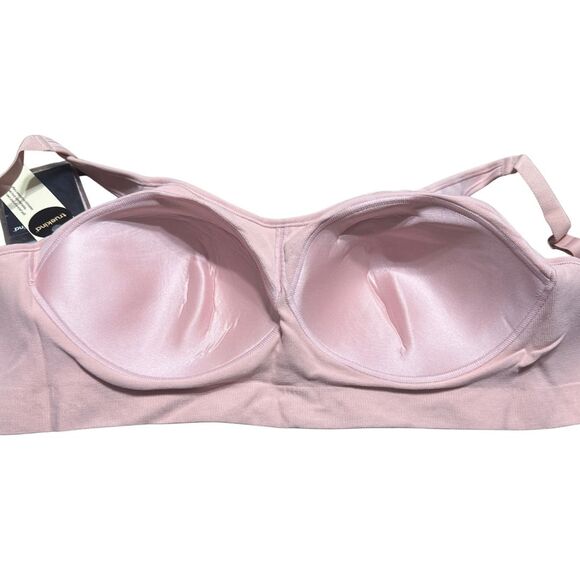 Shapermint TRUEKIND Everyday Comfort Straps Wirefree Shaper Bra Rose Tan NWT XL - Picture 4 of 9